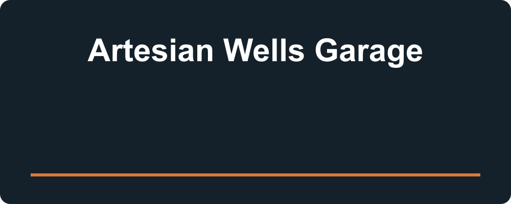 Artesian Wells Garage — logo