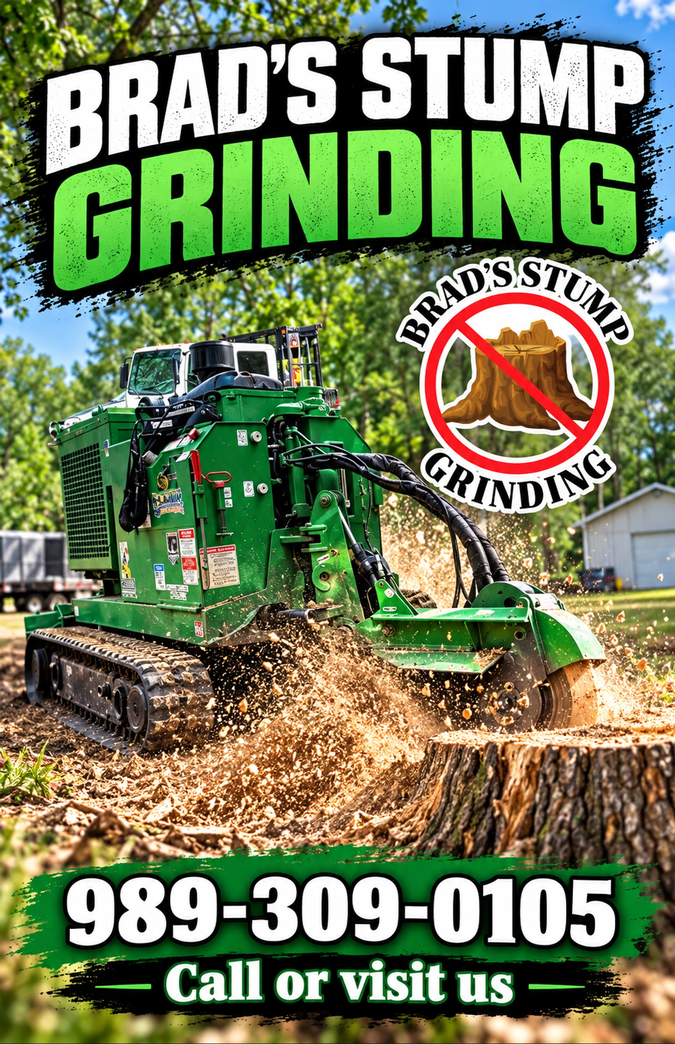 Brad's Stump Grinding — business ad 1