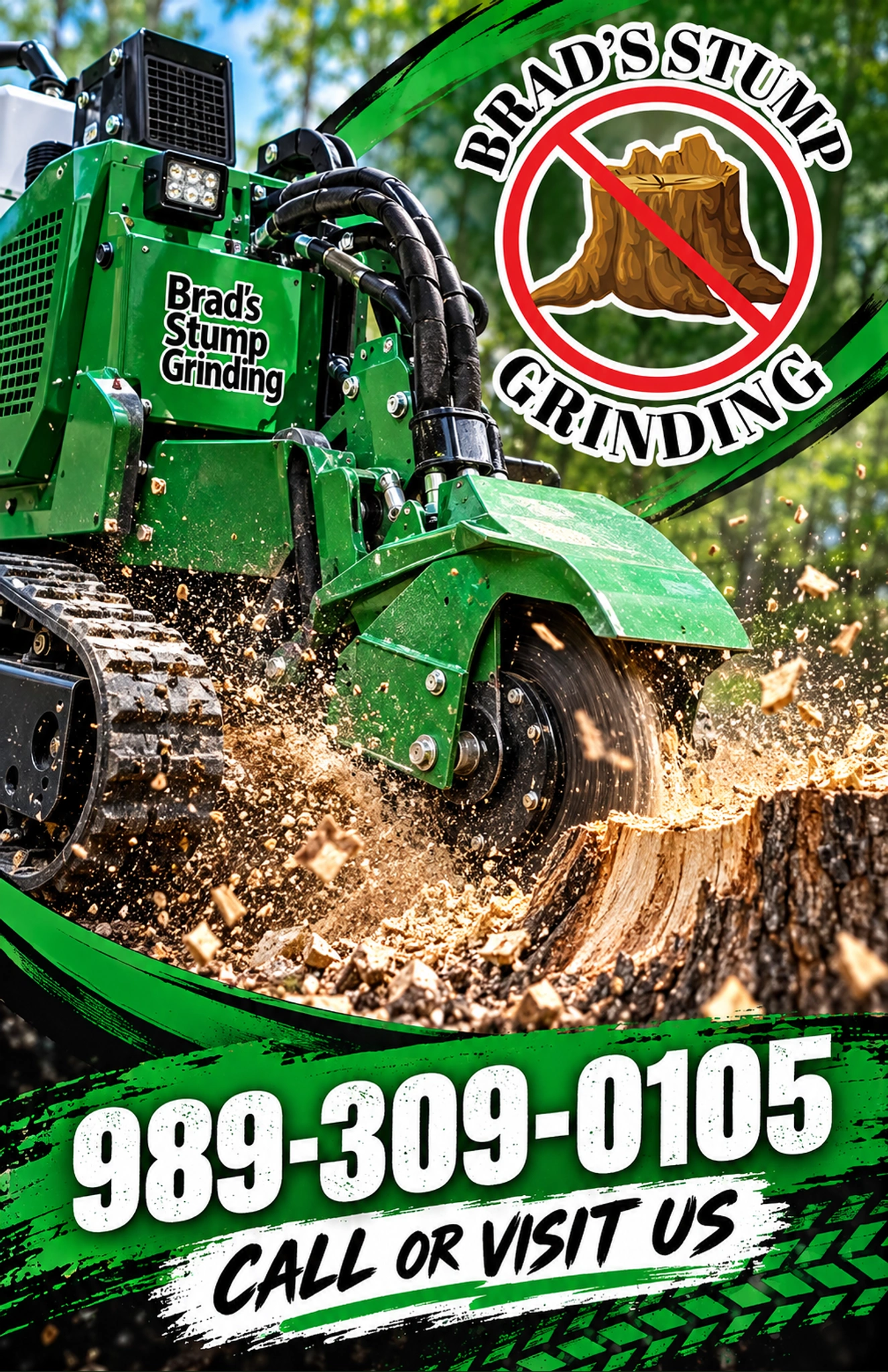 Brad's Stump Grinding — business ad 2