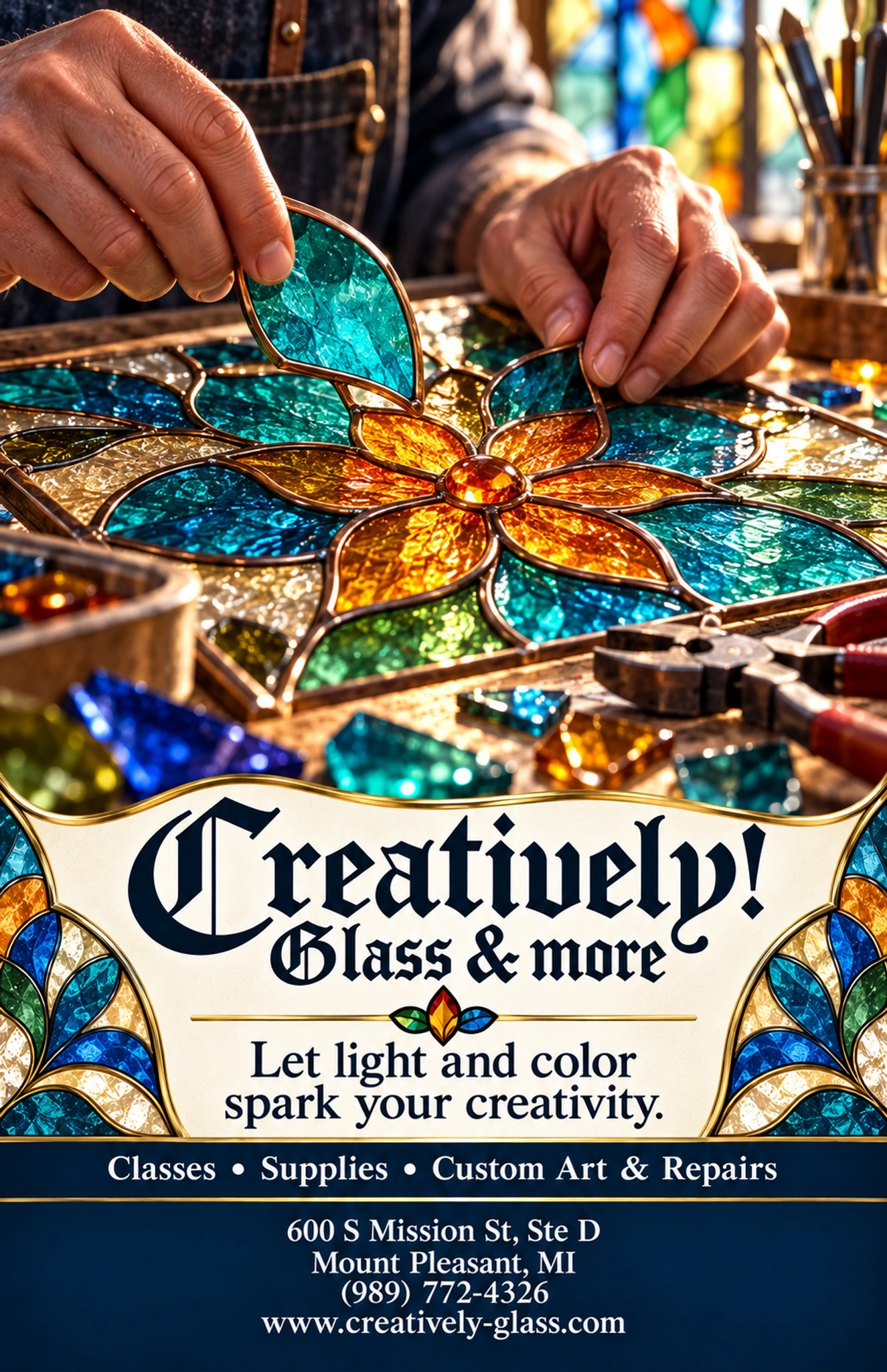 Creatively! Glass & more — business ad 2