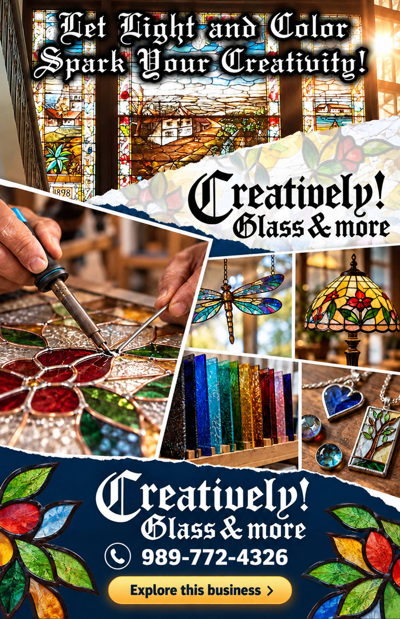 Creatively! Glass & more — county ad