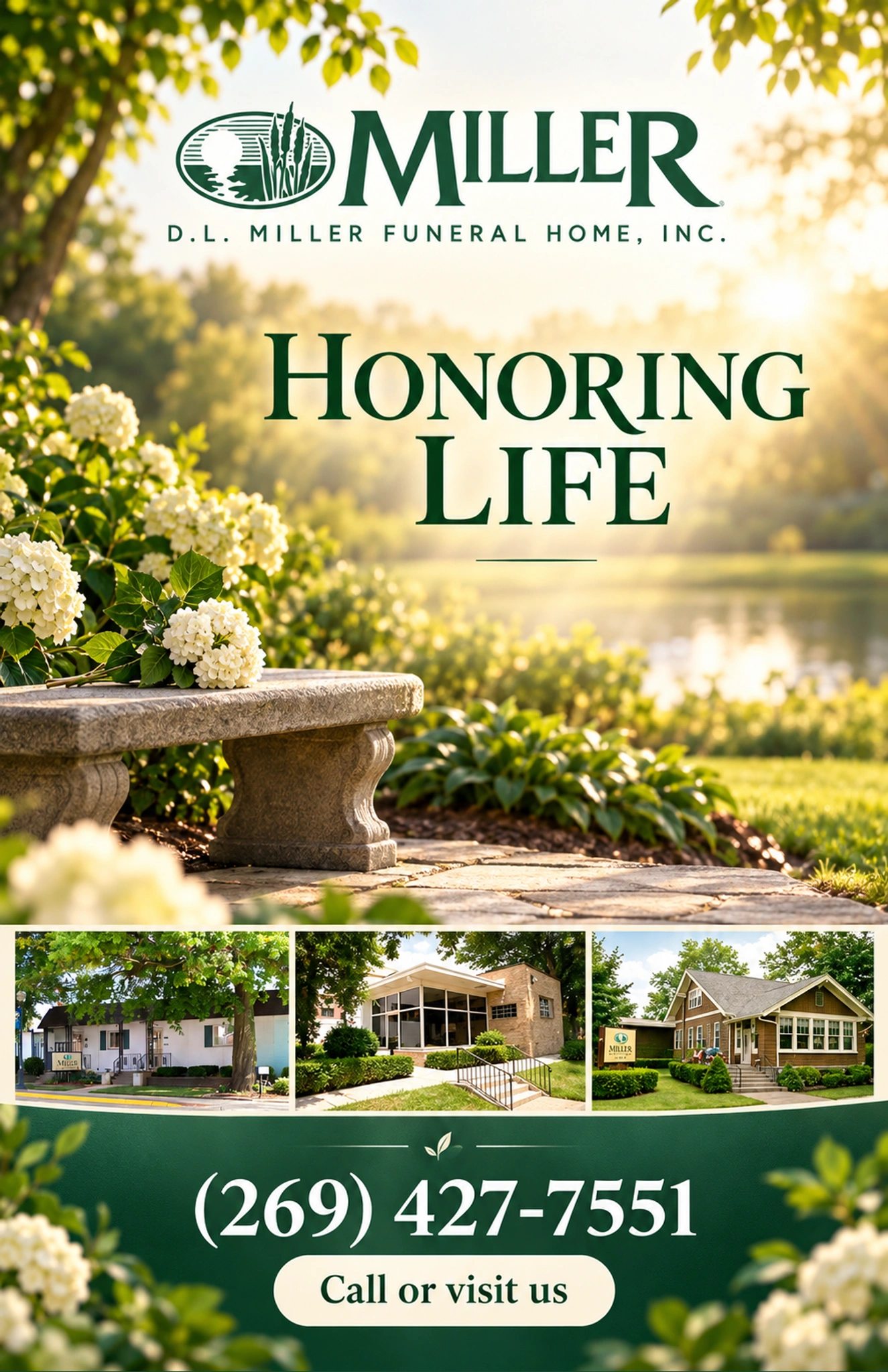 D.L. Miller Funeral Home, Inc. — business ad 1