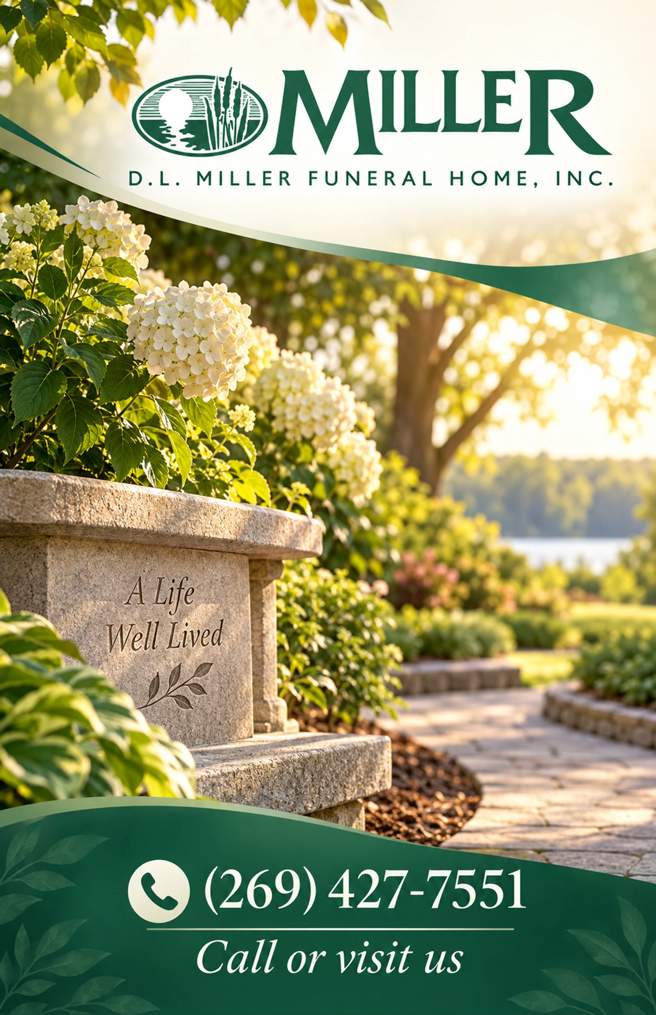 D.L. Miller Funeral Home, Inc. — business ad 2