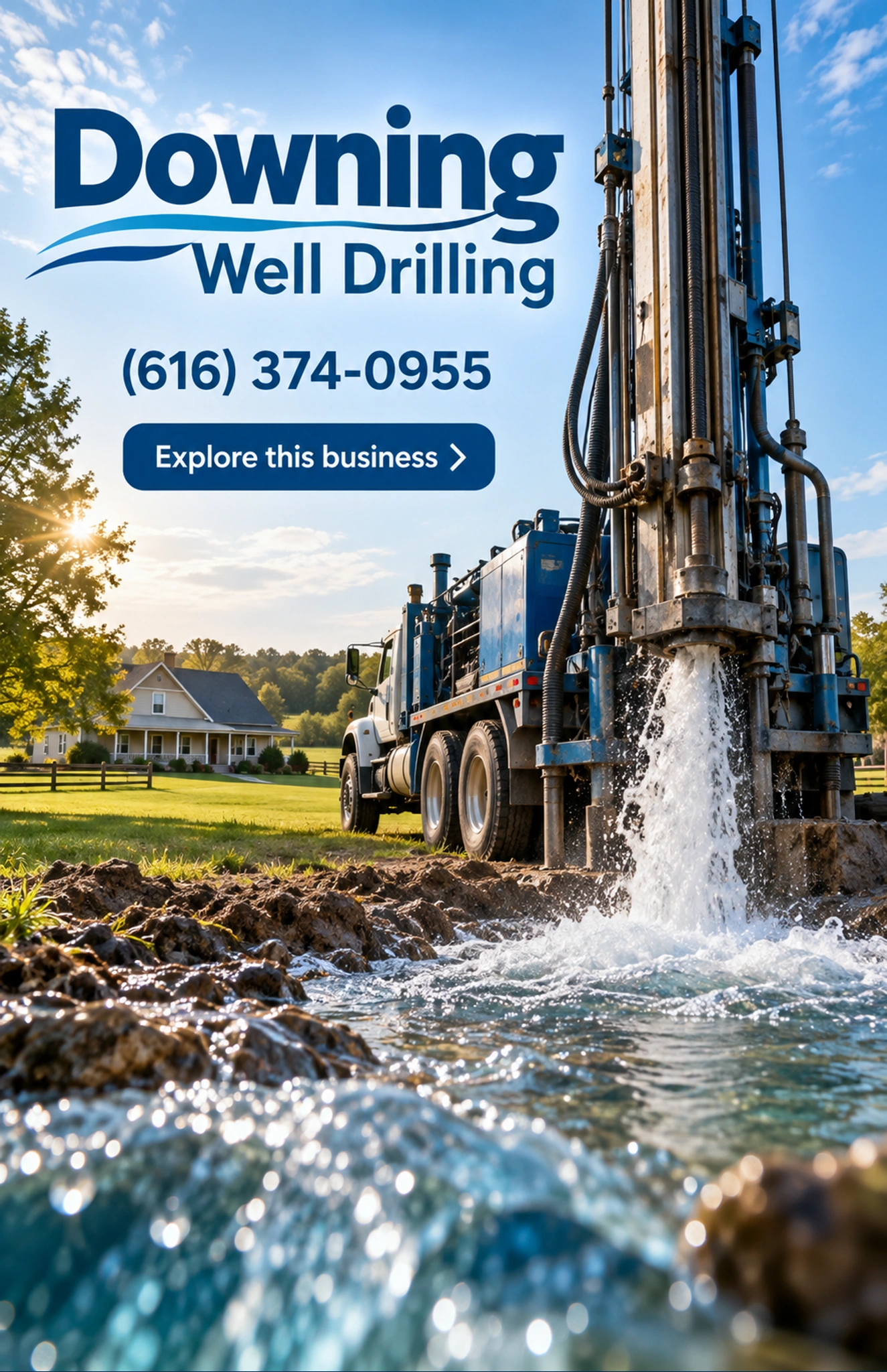 Downing Well Drilling — county ad