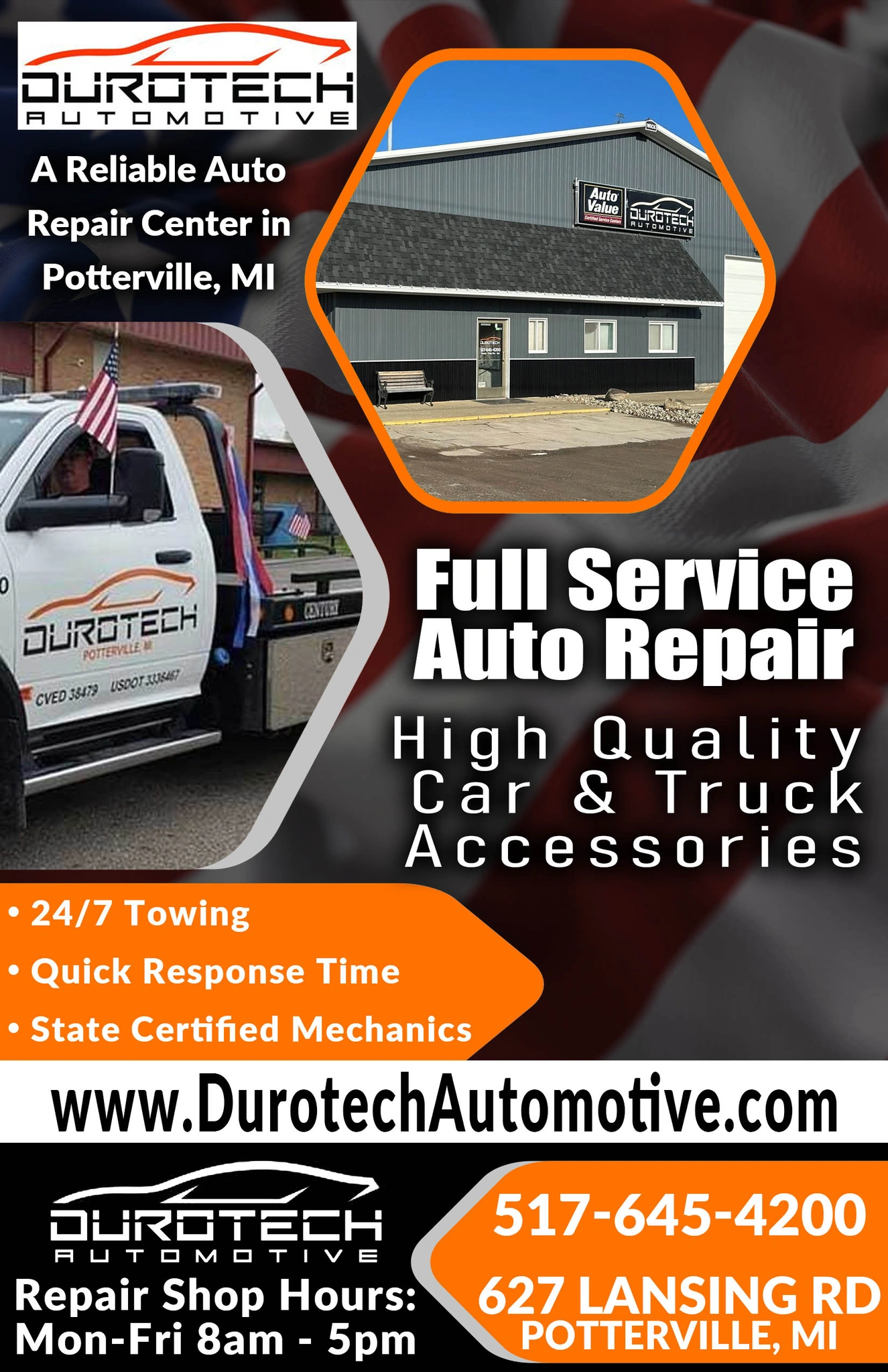 DuroTech Automotive & Towing — county ad