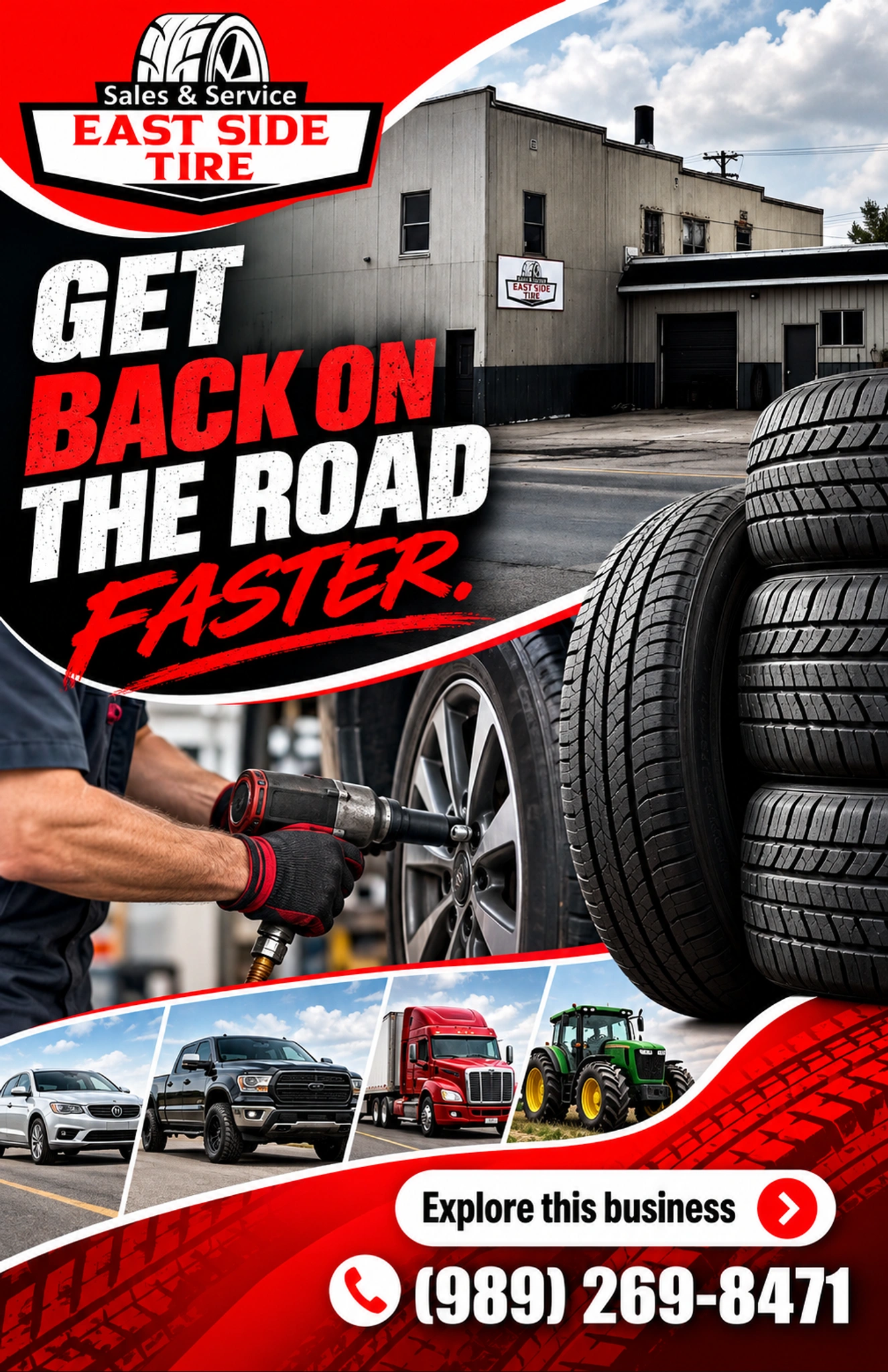 East Side Tire — county ad