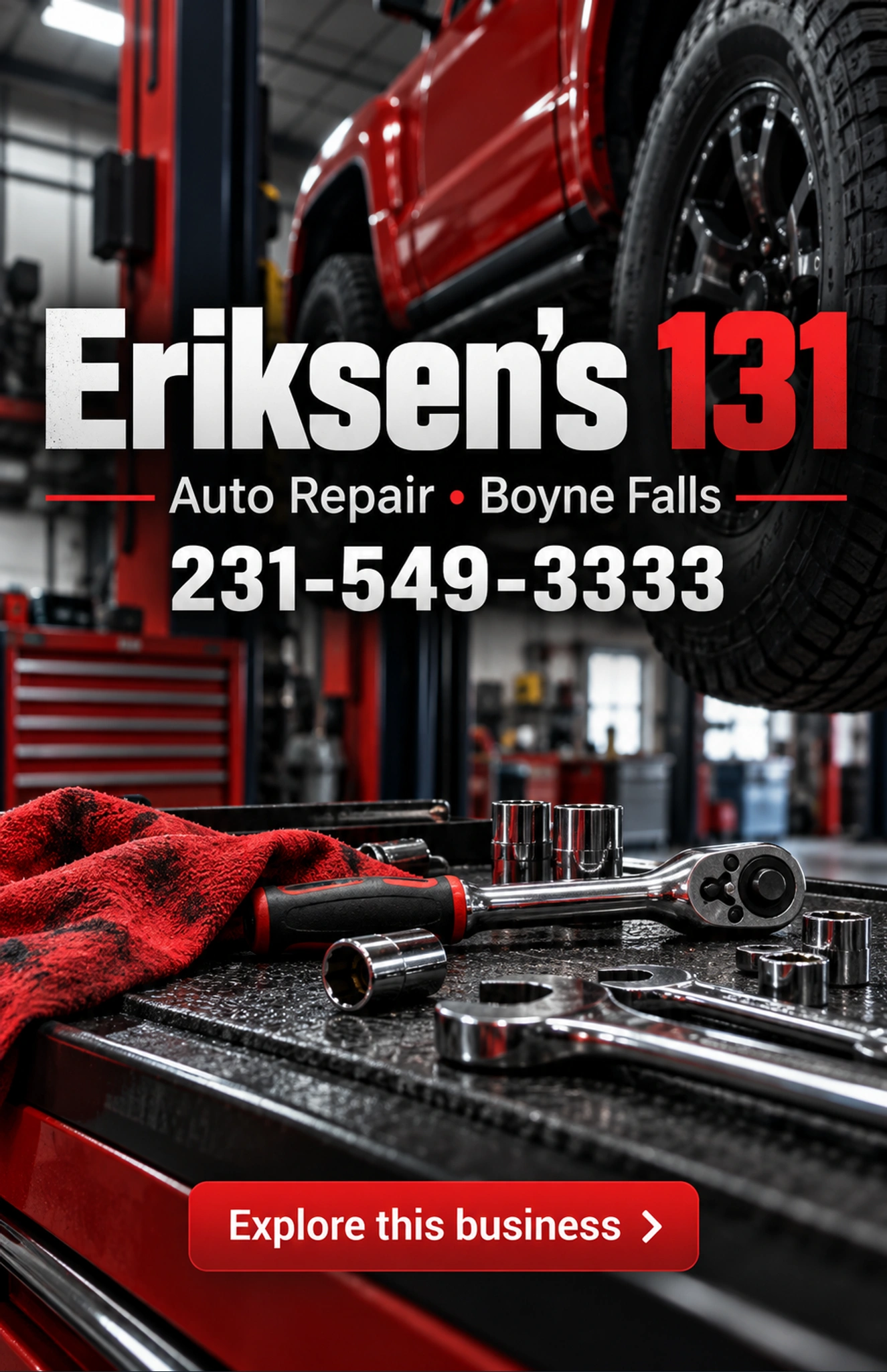 Eriksen's 131 — county ad