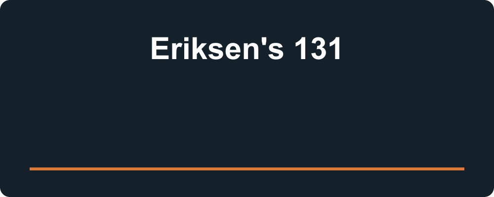 Eriksen's 131 — logo