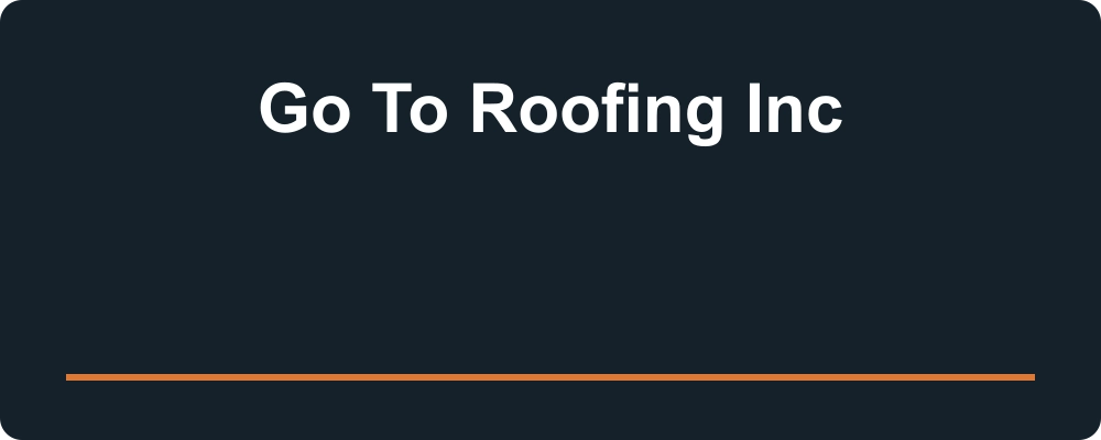 Go To Roofing Inc — logo