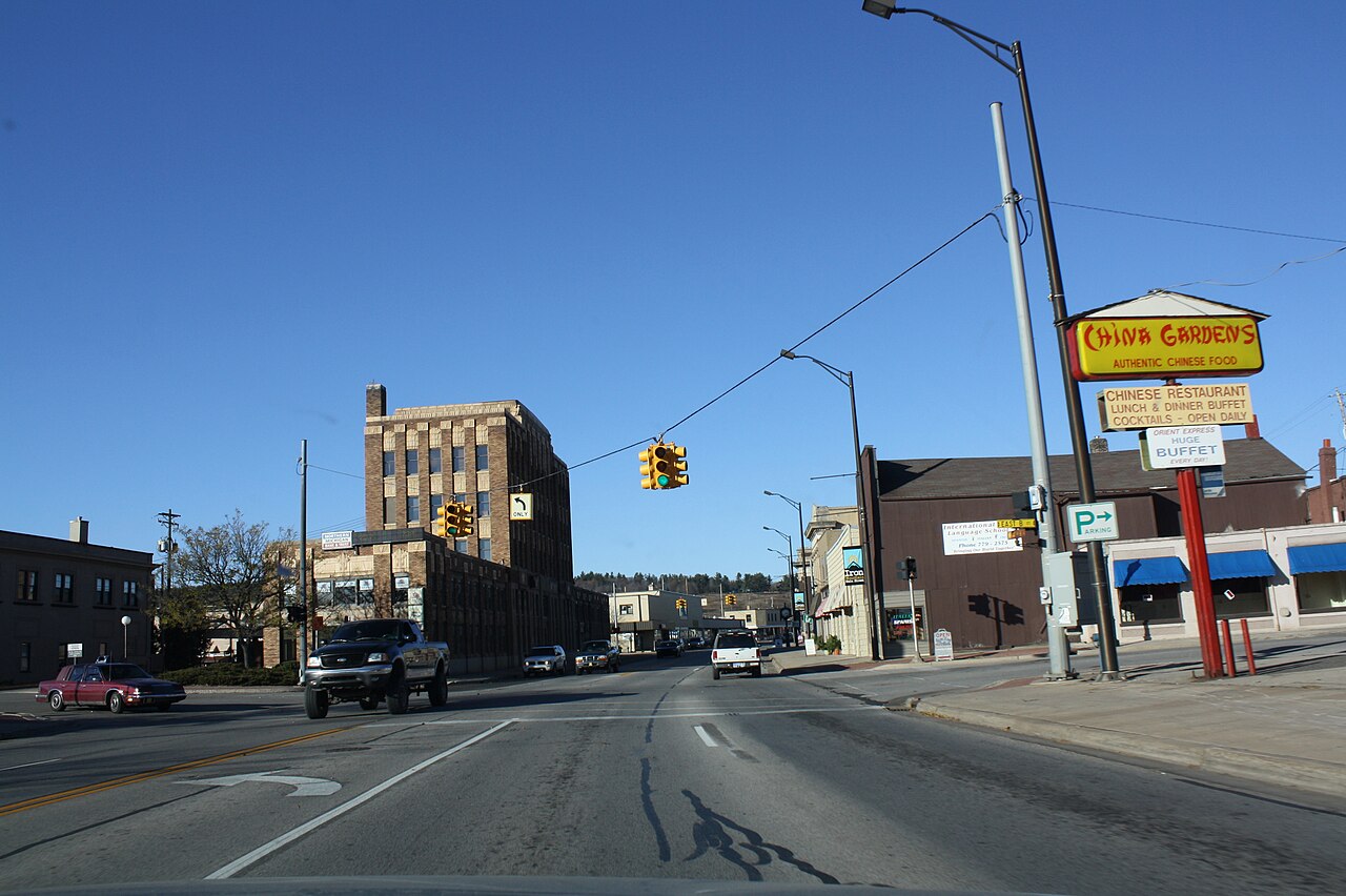Downtown Iron Mountain along US 2 and US 141