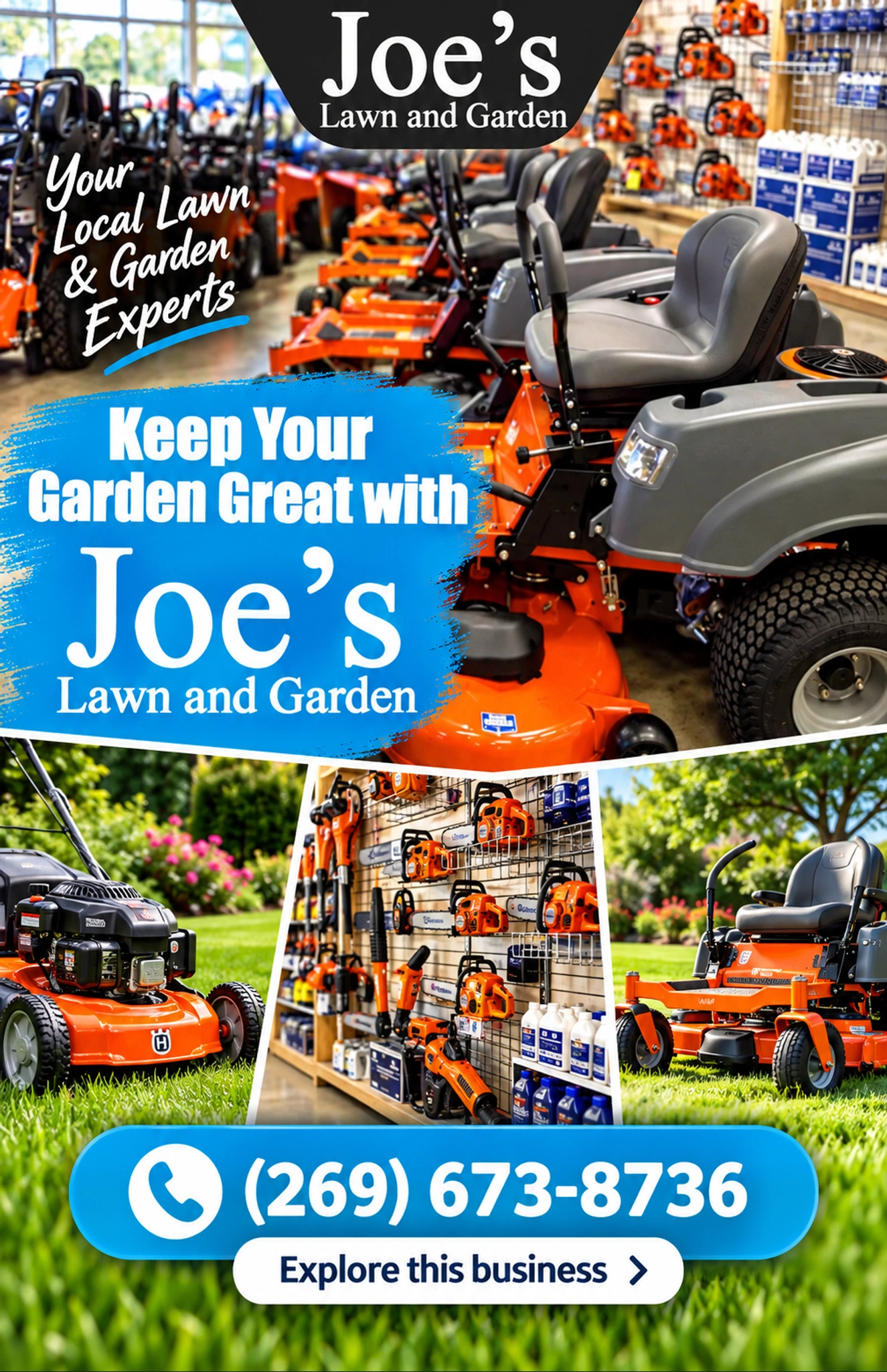 Joe's Lawn and Garden — county ad