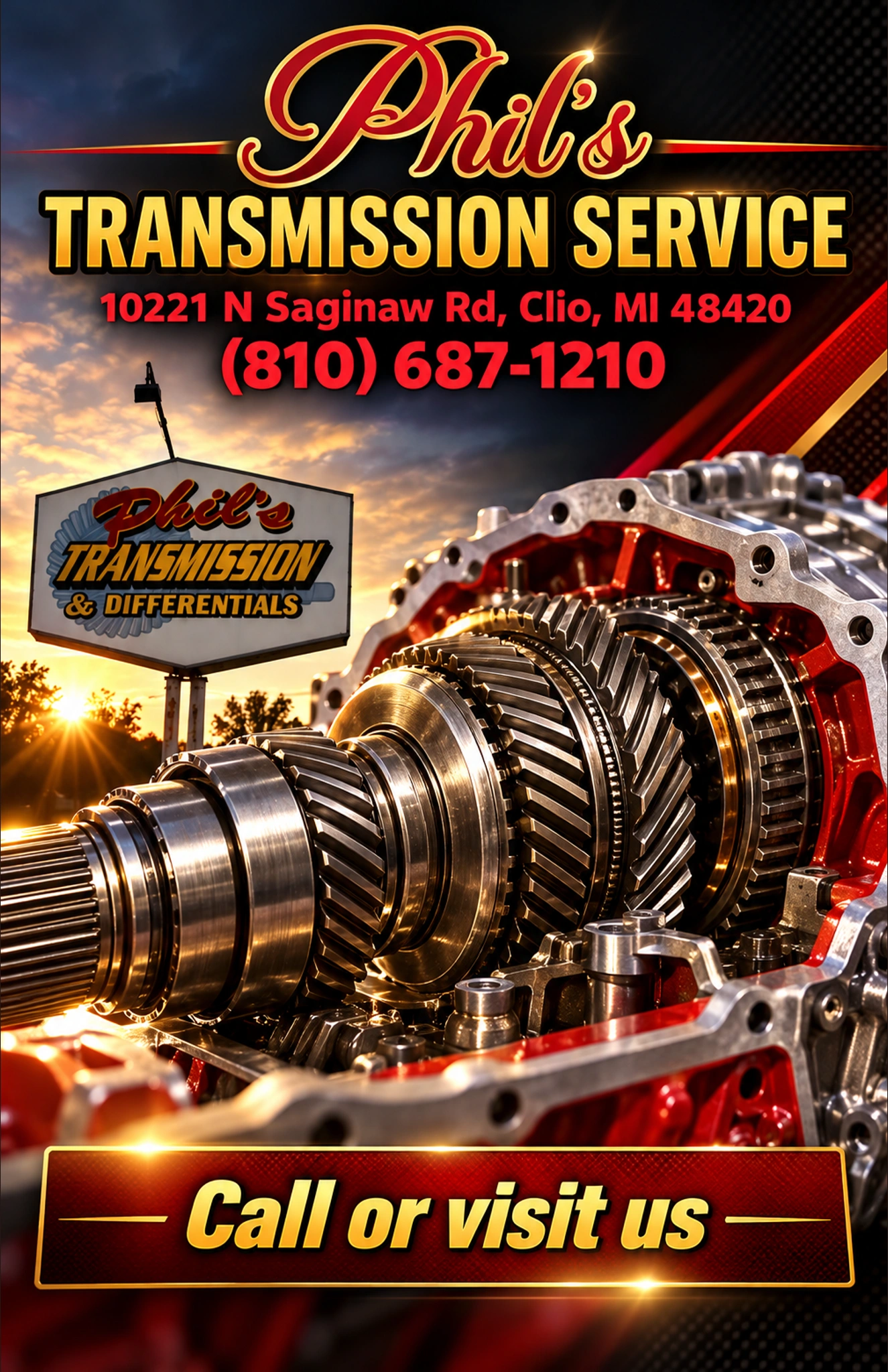 Phil's Transmission Service — business ad 1