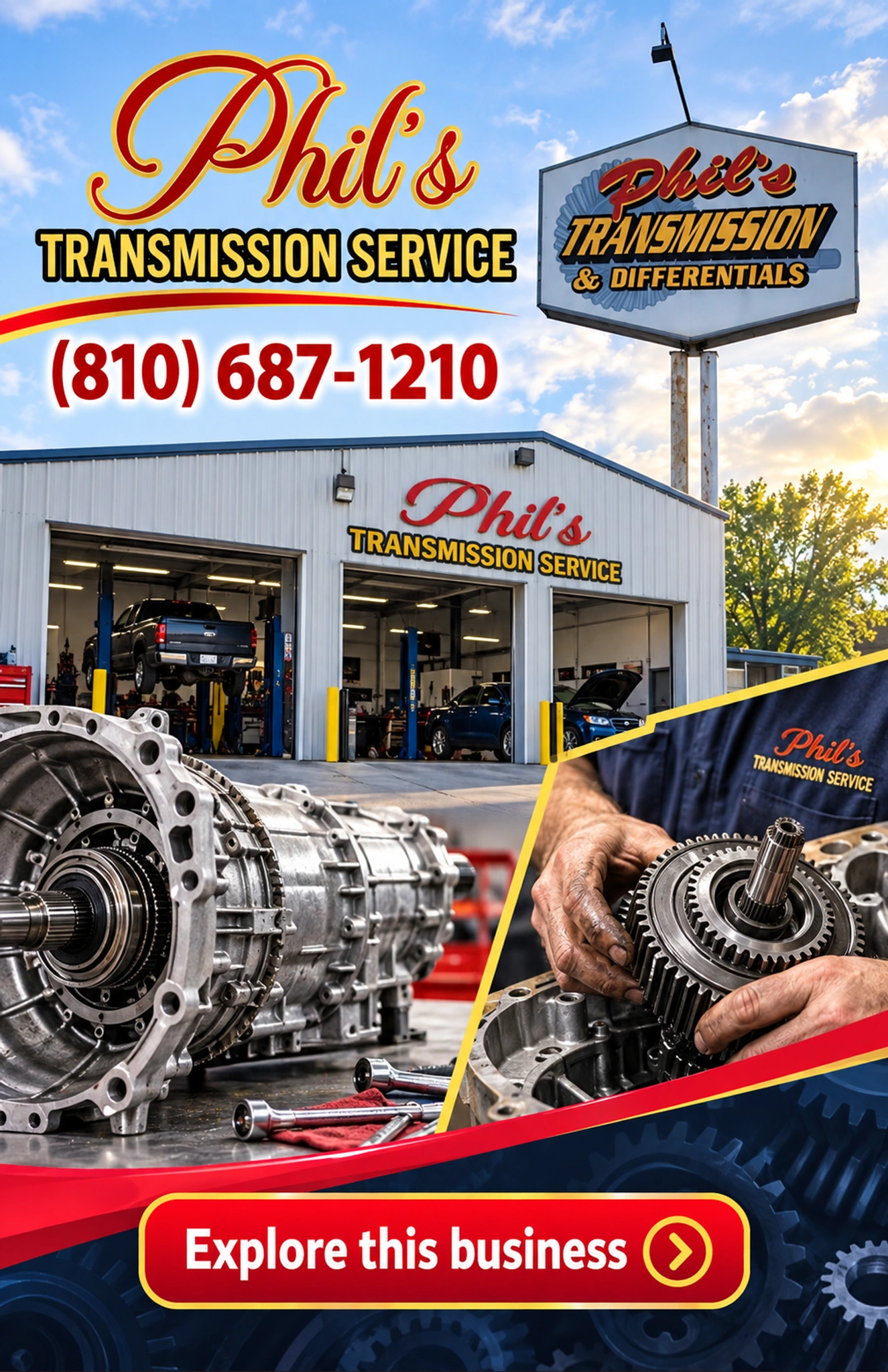 Phil's Transmission Service — county ad
