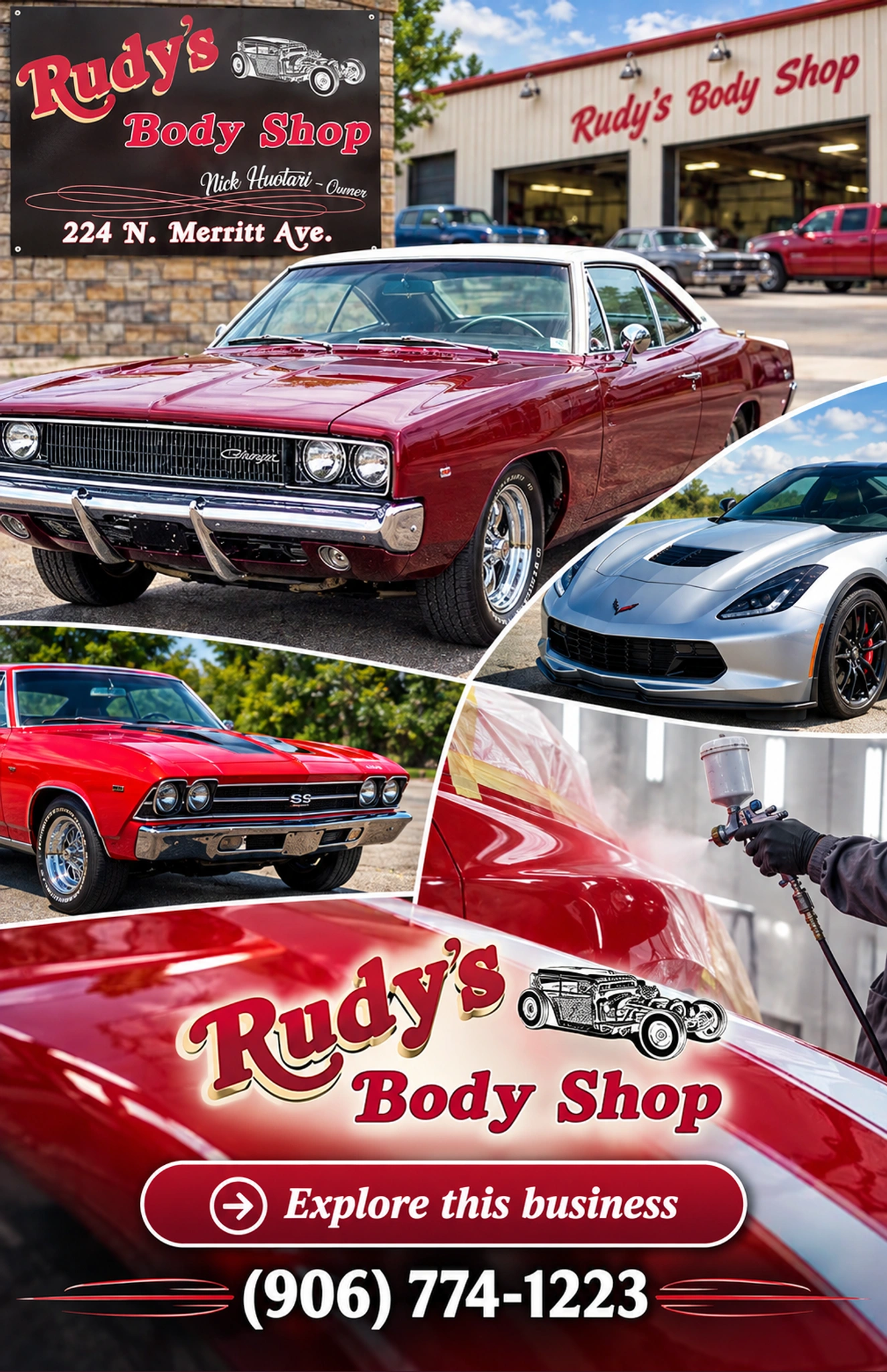 Rudy's Body Shop — county ad