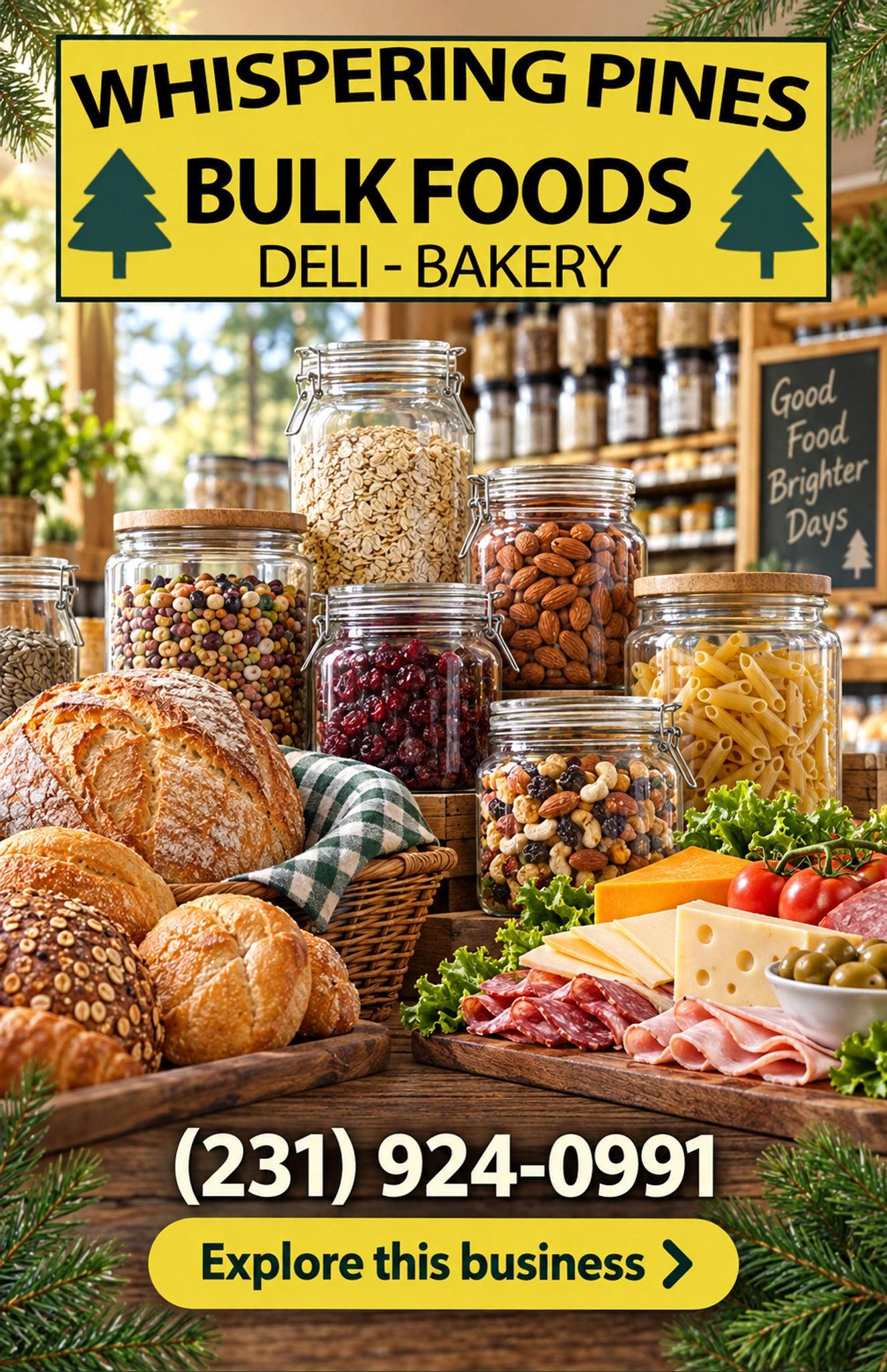 Whispering Pines Bulk Foods — county ad
